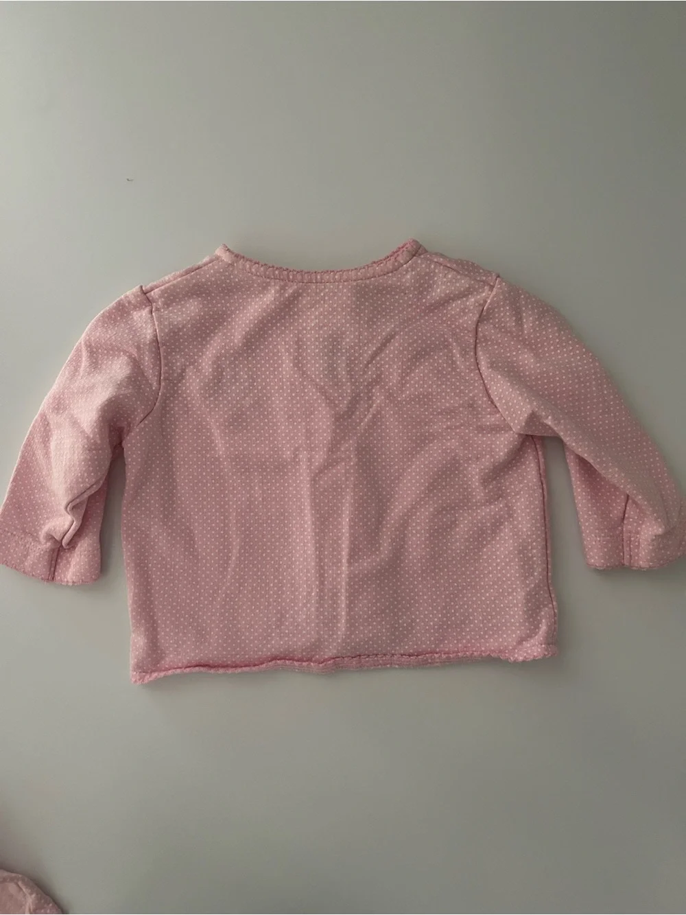 Vintage pink embroidered 2 piece set size 6 month baby girl